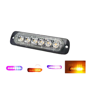Ap JCD013 <span class=keywords><strong>Moto</strong></span> & Voiture Rouge Bleu LED Avertissement Stroboscopique Lumière <span class=keywords><strong>6V</strong></span> 18W Montage Universel Nouveau Style Mid-Grid Feu arrière - Product Image 5