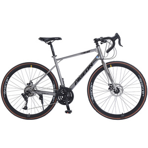 Vélo de route Brand Flying 800 avec double frein à disque, cadre en acier carbone, guidon courbé, passage des câbles interne, ultra-léger - Product Image 1