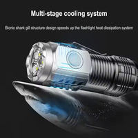 Linterna LED Portátil Recargable por USB, Multifuncional, de Plástico, para Exteriores, Camping, Mini Linterna Ultra Brillante, Linterna de Bolsillo EDC