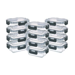 24-Piece Set of <strong>Small</strong> Glass Food Storage Containers With Lids Airtight <strong>Microwave</strong> and Dishwasher Safe Leakproof Bpa Free - Product Image 1