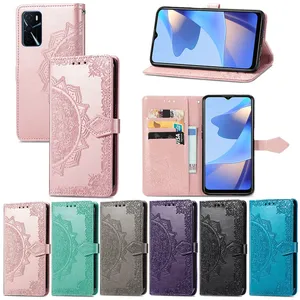 Mandala Embossed Flower Wallet Leather Phone Case For Iphone 14 13 Mini 12 Pro Max 11 X XS XR 7 8 6 6S Plus Flip Cover Pouch