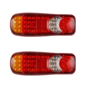 Bevinsee 2x46 LED Anhänger Rücklicht Set Auto LKW Anhänger Beleuchtung 12V Lampe