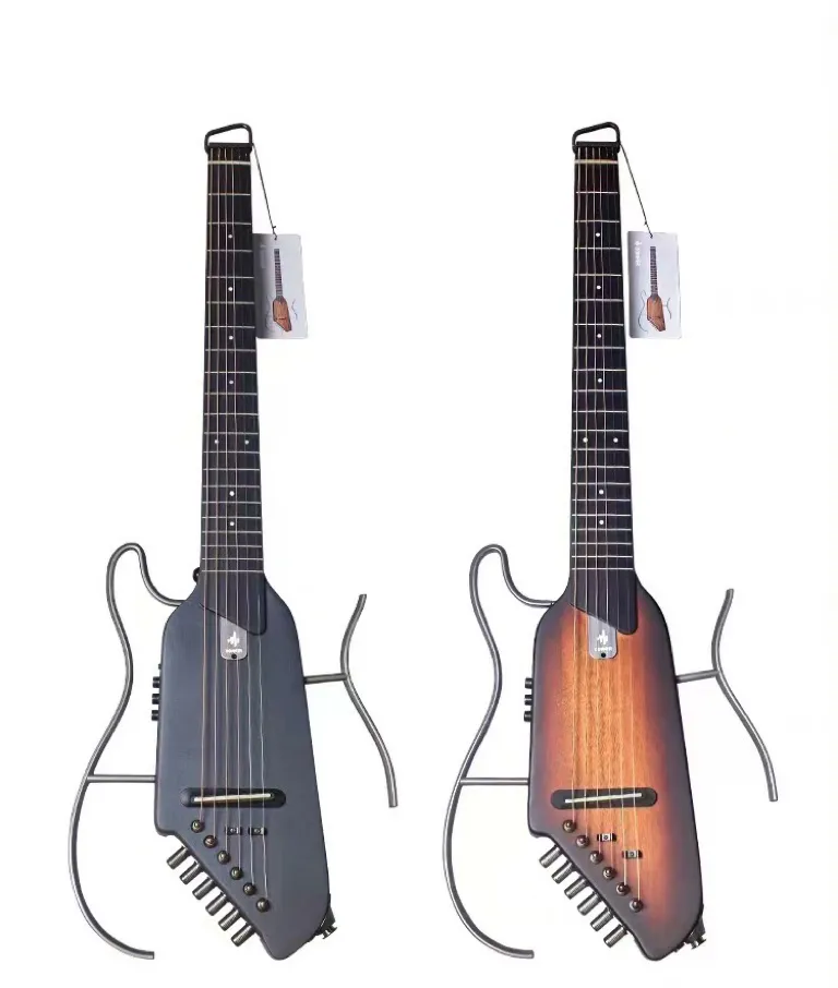 דונר HUSH-1 HUSH-X 38 אינץ' טכנולוגיית נעילת גיטרה חשמלית אפס עיצוב רוק מתנע גיטרה חשמלית ניידת ללא ראש