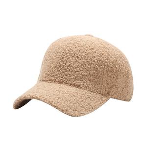 Casquette de Baseball en laine d'agneau de couleur unie pour <span class=keywords><strong>homme</strong></span> et femme, chapeau chaud et <span class=keywords><strong>tendance</strong></span>, style japonais, rétro, décontracté, collection automne <span class=keywords><strong>2022</strong></span> - Product Image 5