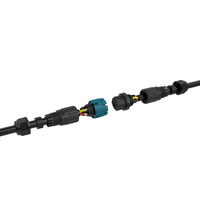 Connecteurs de câbles circulaires R2R M19 pour éclairage de jardin LED, connecteurs de fils électriques à souder, 3 broches mâle-femelle