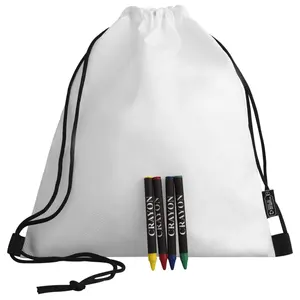 Bolsa de TNT Reciclada con Juego de Crayones, Gadgets Ecológicos - Product Image 1