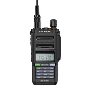 Baofeng UV-9R PRO IP54 wasserdichter hochleistungs-drahtloser langstreckensender Walkie Talkie professioneller schwarzer Handheld 5W 2 Stück