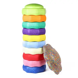 Balance River Stepping Stones Stacking Blocks Toy Balance Board For Kids Indoor And Outdoor