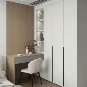 Juego de Dormitorio Minimalista Todo en Uno con Armario, Escritorio y Cama Tatami Integrados, Diseño que Ahorra Espacio - Product Image 3