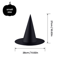 Chapeau d'Halloween Chapeau de sorcière en gros Décoration suspendue Chapeau haut de forme flottant avec ensemble de corde pour adultes et enfants