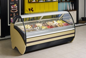 Gelato Showcase הקמעונאי תצוגת שולחן Gelato קונדיטוריה מחיר באיכות מקפיאים & מקררים Gelato גלידת Showcase השיש