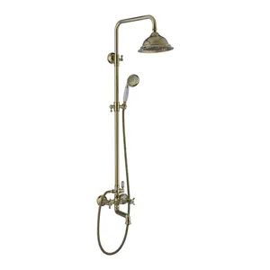 Bathroom shower set Brass Shower faucet With Stainless Steel Bar Bath faucet Rain shower