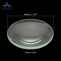 High Definition 10mm 5x Optical Grade 90% Clear Aperture Magnifier Glass Single-Sided Plano Convex Lens