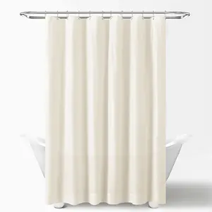 Wholesale Customized Waterproof Fabric Bath Shower Curtain, PEVA Heavy Duty Curtains