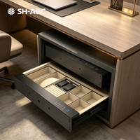 Organisateur de bijoux, petit coffre-fort caché intégré avec verrouillage par empreinte digitale et mot de passe pour armoire