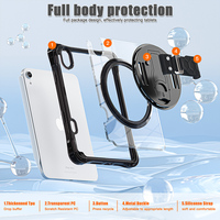 Étui de protection en TPU transparent pour tablette, bandoulière intégrée, pour iPad Mini 6e génération, 8.3 pouces, 2021, A17 Pro, 2024