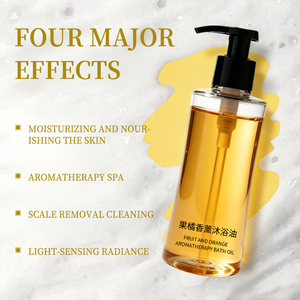 Óleo de Banho Aromaterapêutico Cítrico com Múltiplos Óleos de Sementes de Frutas, Limpador Corporal Emulsificante Suave para Hidratação Diária e Cuidados com a Pele no Banho - Product Image 3