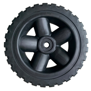 Pneu et roues en PVC en plastique solide de 7x1.5 pouces, pour chariot pliant de chariot de jardin d'outil - Product Image 3