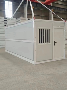 Nhà container gấp gọn, xây dựng mô đun, hoàn hảo cho văn phòng công trường tạm thời, nơi trú ẩn khẩn cấp, trại dã chiến, cửa hàng di động - Product Image 6