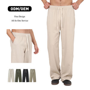 Pantalon large de haute qualité, pantalon de survêtement tendance, pantalon de jogging uni en molleton, pantalon ample pour homme, vente en gros - Product Image 1