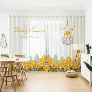 <span class=keywords><strong>Tende</strong></span> in Tulle Jacquard Stile Nordico Americano per Camera da Letto e Soggiorno, Design Geometrico Rosa Pastorale ad Alta Ombreggiatura - Product Image 4