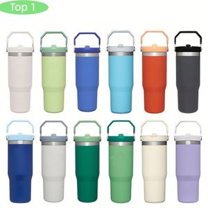 Termo de Aventura Clásico Personalizado de 30oz/20oz, de Doble Pared, Acero Inoxidable, Aislamiento al Vacío, con Asa, para Viaje, con Pajita, 12-24 Horas - Product Image 1