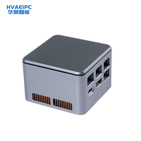 Mini Computadora de Escritorio HVAEIPC C-BOX-M1, 10 Núcleos, 4 Puertos, 8G DDR5 RAM Integrada, SSD AMD Linux, Uso Empresarial, 1 Año de Garantía, Nueva
