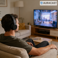 Casque audio supra-auriculaire BH682G Auracast BT, Bluetooth 6.0, diffusion multi-appareils LE Audio, ultra faible consommation, 35h d'autonomie, pour musées et diffusions