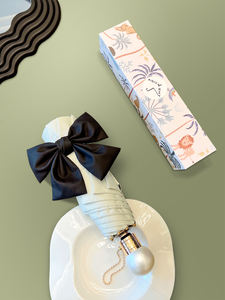 <span class=keywords><strong>Ombrello</strong></span> Pieghevole di Lusso Personalizzato con Logo, Stile Perla, 21 Pollici, 3 Sezioni, per Ragazze - Product Image 2