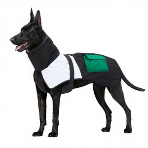 Vêtements d'hiver chauds pour grands chiens, sweat à capuche imperméable en polyester simple pour animaux de compagnie, tenues pour bouledogues français, lévriers, dobermans - Product Image 3