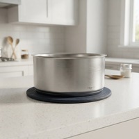 Sous-plat magnétique en silicone résistant à la chaleur de 6,3 pouces pour protéger les casseroles et poêles chaudes sur la table