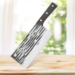Couteau de Chef Hachoir à Motif Martelé 30cm en Acier Inoxydable Forgé, Couteau de Cuisine 366g avec Lame Forgée à la Main - Product Image 3