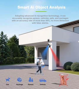 Telecamera PTZ Ringsee con 3 Lenti e 3 Schermi, 9MP WiFi, Sensore CMOS IP66, Audio Bidirezionale, Telecamera con Faretto - Product Image 4