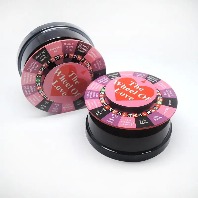 AH NingHao Turntable Love Games Flirt Drinking Spinner Game Sex Roulette Wheels Drinking Sex Roulette