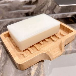 Free Laser Engraving Natural <b>Bamboo</b> <b>Soap</b> <b>Dish</b> Holder Self Draining <b>Soap</b> Case for Bathroom - Product Image 5