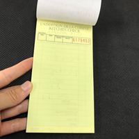 Pasokan langsung dari pabrik pelayan pesanan Pad untuk Menu makanan sadel dijahit Offset kertas buku dengan Hard Cover