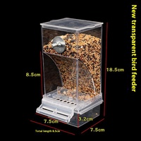 Perroquet boîte à nourriture Anti-déversement Anti-éclaboussures mangeoire automatique mangeoire à oiseaux distributeur suspendu fournitures pour oiseaux de compagnie en gros