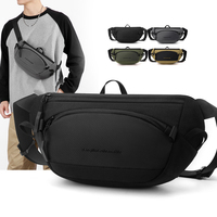 Sac à dos pour homme en nylon imperméable, sac de poitrine sportif, sac à bandoulière tactique fonctionnel, sac à bandoulière triangulaire pour la randonnée et le sport