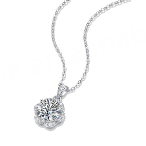 Collier en argent 925 de qualité supérieure avec un magnifique diamant en moissanite, pendentifs et breloques personnalisés de luxe, bijoux naturels - Product Image 2
