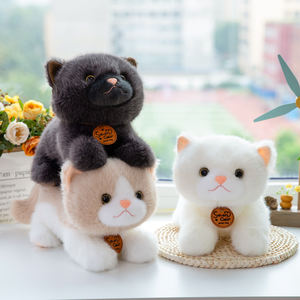 Nuova simulazione di peluche animali pezza Peluches Kawaii giocattolo di peluche comodo simpatico gatto peluche - Product Image 1