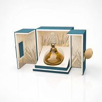 Boîte cadeau de luxe à double porte battante pour spiritueux, étui de présentation haut de gamme pour bouteille de tequila avec doublure intérieure à motif artistique personnalisé