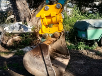 Rotateur hydraulique inclinable à 360 degrés haute résistance avec attache rapide pour mini-excavatrice