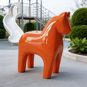 Custom Durable Fiberglass Cartoon Pony Sculpture Outdoor & Kids Decor Ornaments - Product Image 2