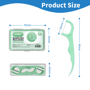 Mint Flavored Double Line Floss Frischer Atem Custom OEM Factory Großhandel - Product Image 6