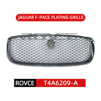 ROVCE Accessoires De Voiture Pare-chocs Avant ABS Grille Grill Pour Jaguar F-PACE noir argent placage T4N12772 T4N1277 T4A6209 T4N13842