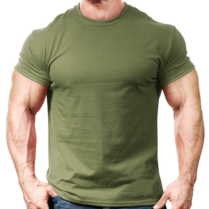 Camiseta personalizada de gran tamaño para deportes al aire libre, Camiseta de algodón liso para correr, ropa deportiva, camiseta transpirable - Product Image 1