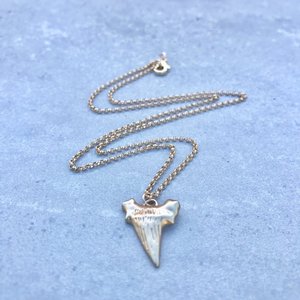 Carino piccolo semplice <span class=keywords><strong>collana</strong></span> a catena Color oro <span class=keywords><strong>collana</strong></span> a forma di <span class=keywords><strong>dente</strong></span> di squalo <span class=keywords><strong>ciondolo</strong></span> gioielli da spiaggia damigella d'onore regali - Product Image 2