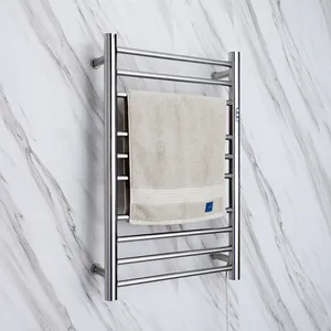 Toallero eléctrico de acero inoxidable 2022 para baño, calentador de toallas de alta calidad, 9005RT, 304