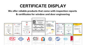 Fenêtre à battant sans cadre en aluminium série 88, fenêtres à battant insonorisées sur mesure pour projet de villa - Product Image 4