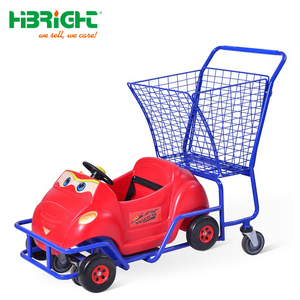 High Capacity Mesh Unfolding Zinc Powder Coated Customized Logo Durable Convenient Smooth <b>Mobility</b> Kids <b>Trolley</b> for Supermarket - Product Image 5